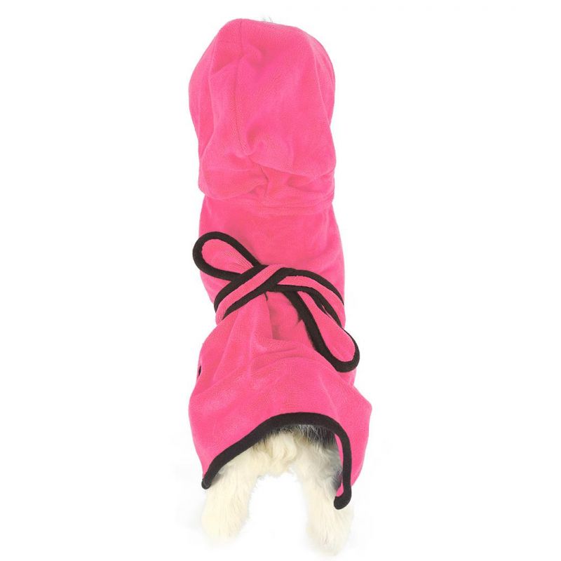 Super Absorbent Soft Towel Robe Dog Cat Bathrobe Grooming Quick-Dry Pet Supply