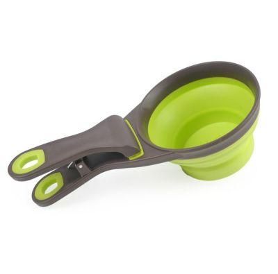 Multi-Functional Folding Measuring Scoop for Pet Dog Cat Food