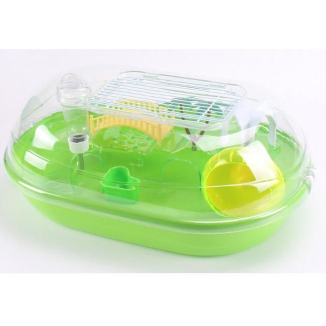 Luxury Design Pink Green Blue Acrylic Two Layers Hamster Cage with Interesting Accessories