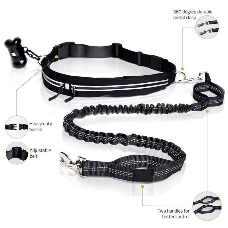 Premium Hands Free Dog Leash for Walking & Running Outside Activities