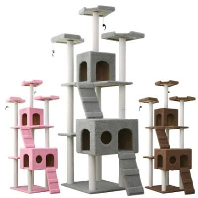 Pet Toys Factory Cat Tree House Cat Scratching Condo Activity Tower for Cat
