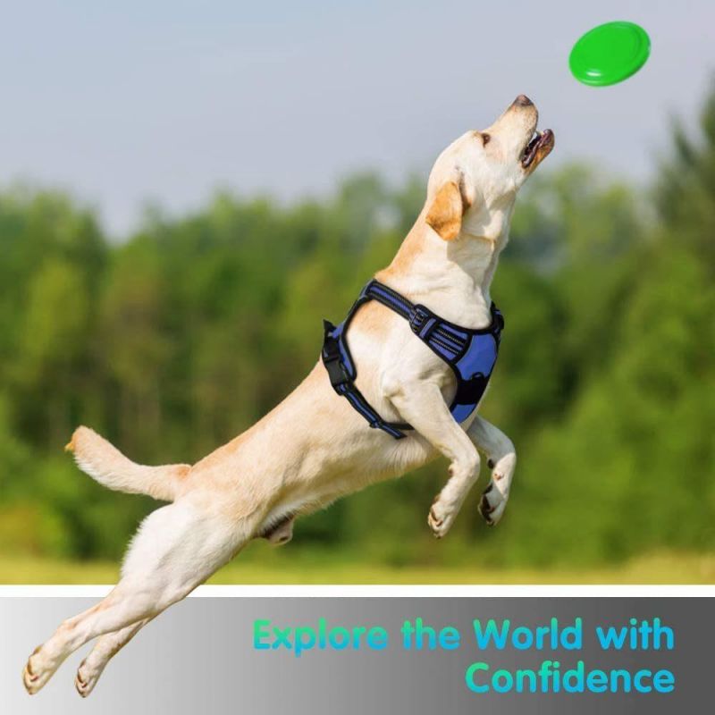 Adjustable Reflective Breathable Oxford Soft Dog Harness