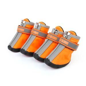 Orange Waterproof Non-Slip Outdoor Hot Sale Non-Slip Snow-Proof Pet Dog Shoes