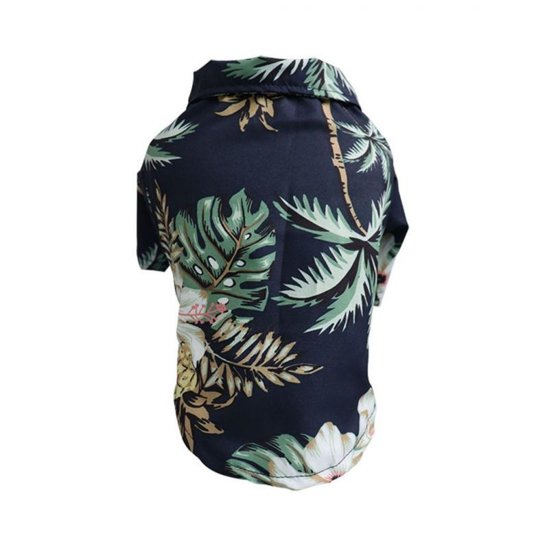 Hawaiian Pet Summer Sweatshirts for Dog and Cat Beach Print Cool Shirt