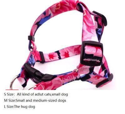Print Dog Harness, Pastoral Style Dog Harness, Pet Harness, Chest Straps