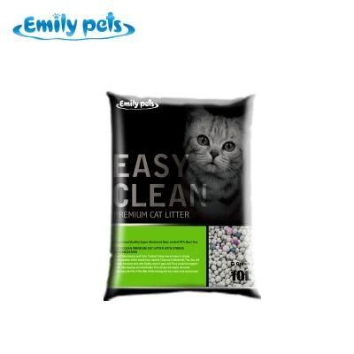 Pet Litter Top Quality Safe and Environment Friendly Charcoal Super Performing Colored with Pick and Blue Particles