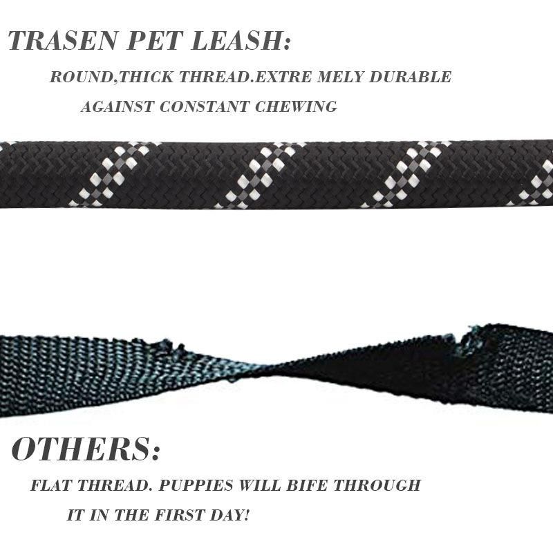 with Comfortable EVA Handle New Design Dog Pet Supplies Strong Rope Nylon Dog Reflective Leash/