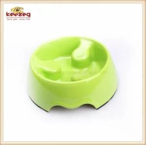 Slow Feed Bowl Melamine Pet Dog Food Bowl Ke0019