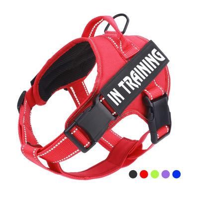 High Quality Outdoor Reflective Adjustable Mesh Oxford No Pull Custom Dog Harness