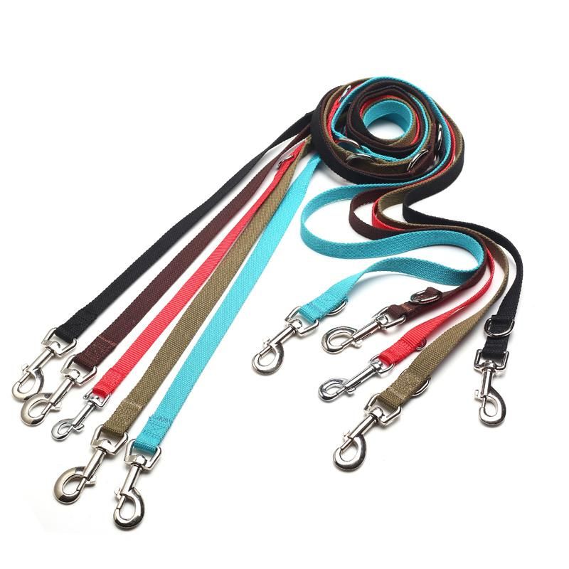 Multipurpose Adjustable Custom Fashion Hemp Cotton Dog Leash Training Pet Leash Matching Collar