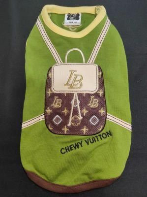 &quot;Chewy Vuitton&quot; Embroider Pet Tank Dog Vest Pet Products