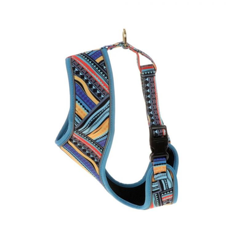 Best-Selling Custom Geometric Diamond Print Pet Harness, Dog Harness
