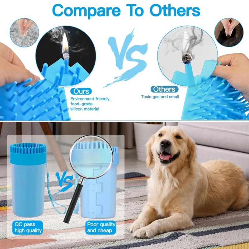 2-in-1 Dog Paw Washer Portable Pet Paw Cleaner Paw Washer