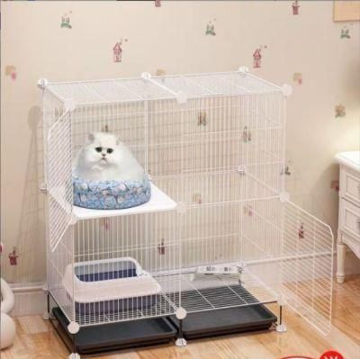 Large Free Space Household Indoor Cat House with Toilet