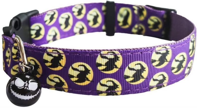 Pet Christmas Cat Dog Collar with Bow Tie for Adjustable 100% Cotton Nylon