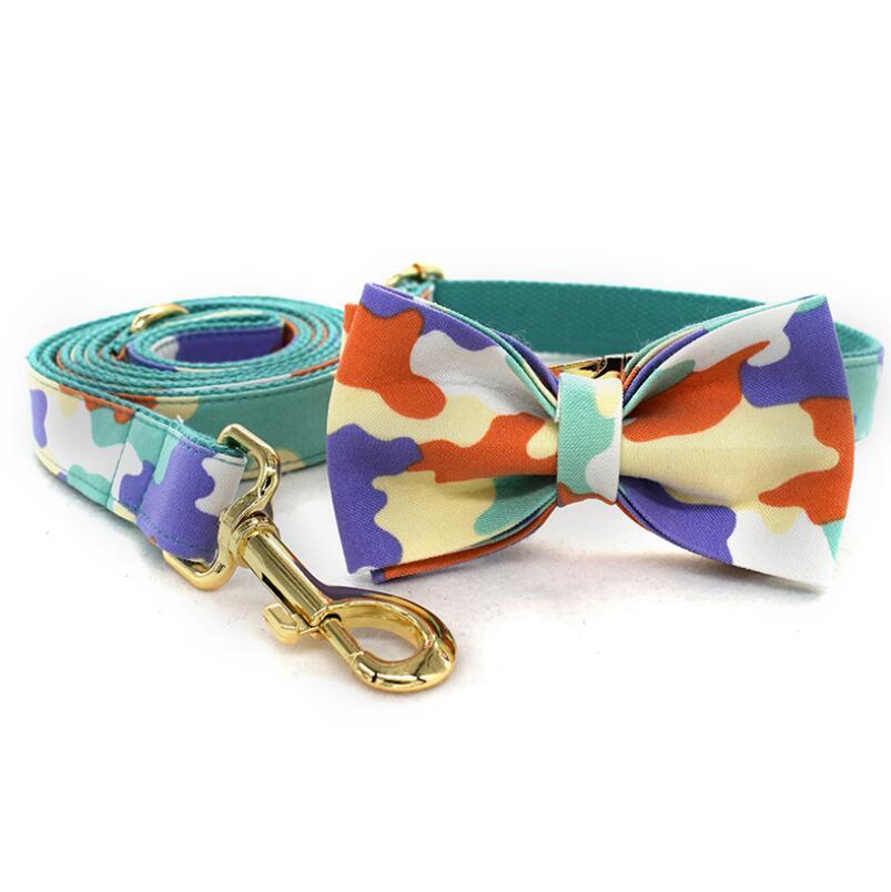 Fast Delivery of Custom Dog Collar Leash in Colofrul Camo