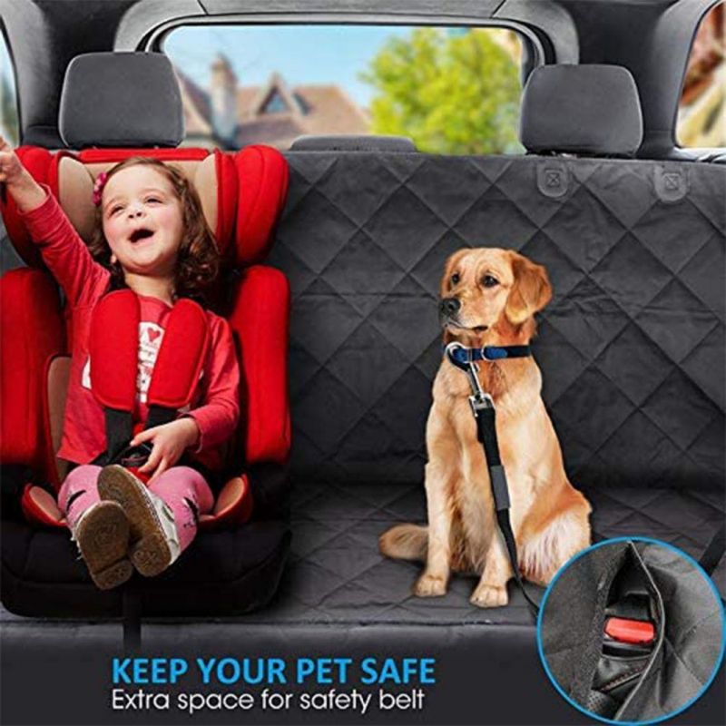 Dog Seat Cover with View Mesh Window for Cars Trucks