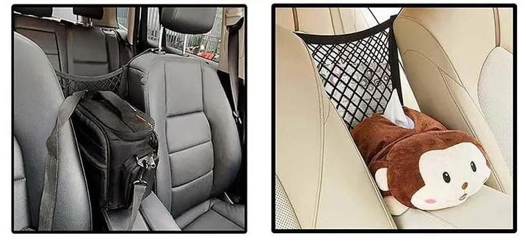 Dog Products, Dog Car Net Barrier Pet Barrier with Auto Safety Mesh Organizer Baby Stretchable Storage Bag Universal for Cars, Easy Install
