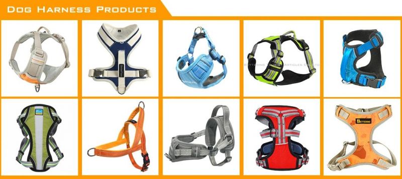 2022 Bright Printed Fabric Chest Padded Dog Harness