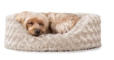 Round Oval Cuddler Nest Lounger Pet Bed for Dogs &amp; Cats