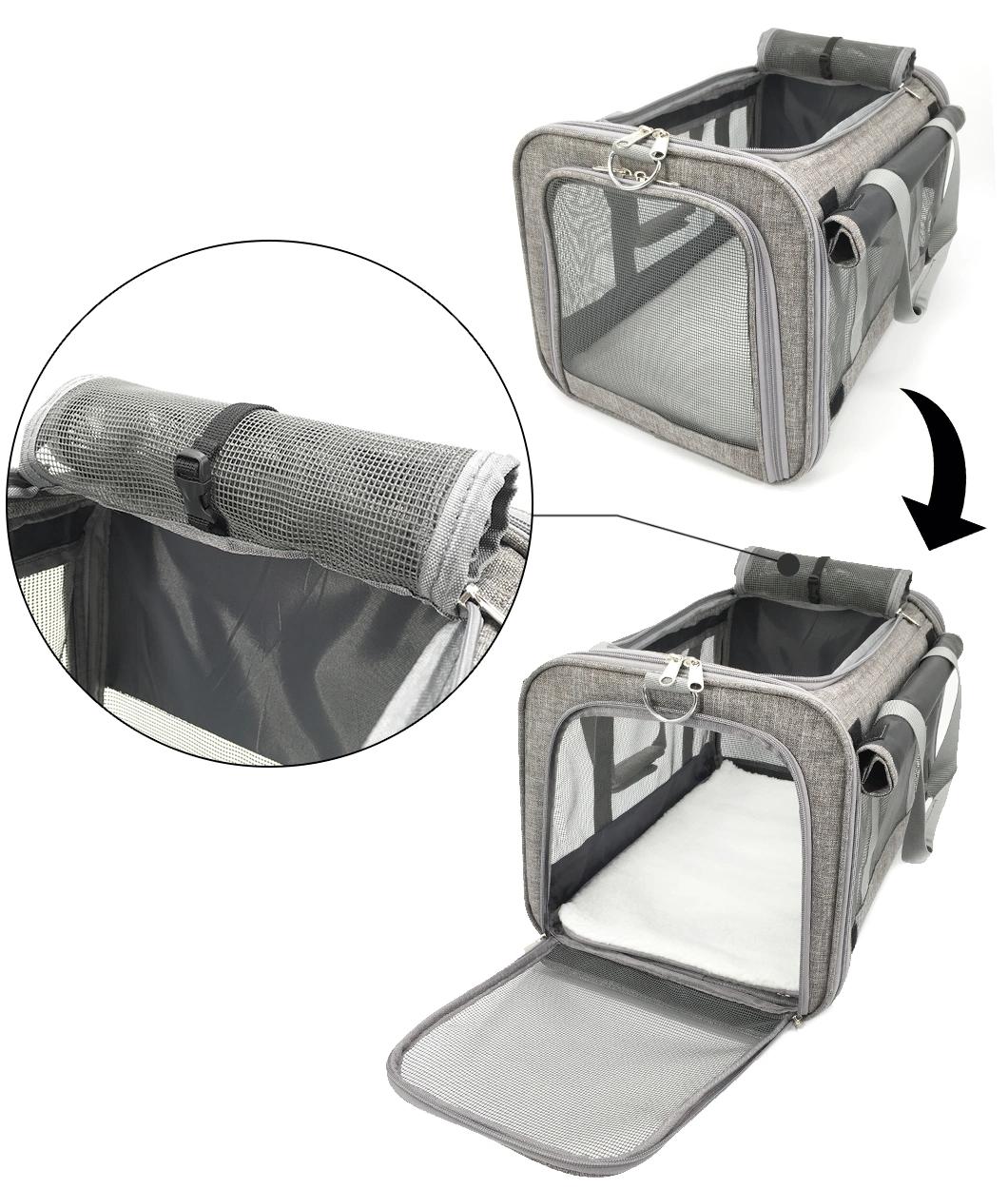 Adjustable Shoulder Belt Foldable Breathable Pet Travel Bag Outdoor Dog Car Carrier