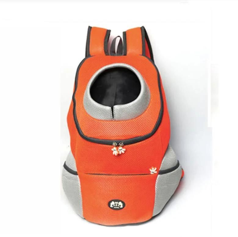 Bleathable Mesh Pet Carrier Dog Front Chest Backpack Bag Double Shoulder Carrying Dog Backpack Pattern for Dogs Travel Hiking