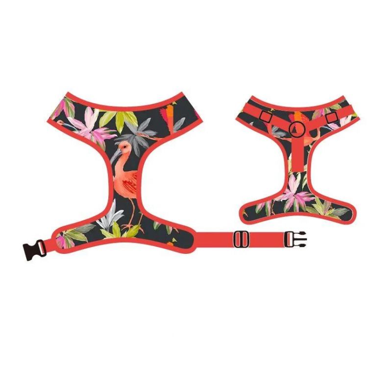 Luxury Spring Flower Custom Pattern Sunflower Dog Pet Set Harness