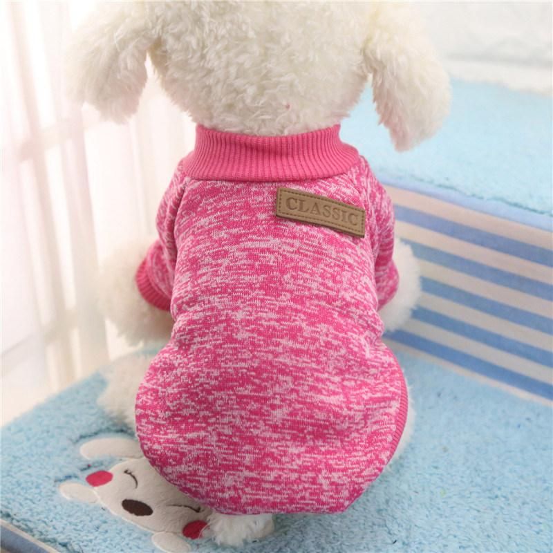 Pet Dog Clothes Soft Warm Clothes Pet Sweater Dogs Clothing Classic Pets Outfit