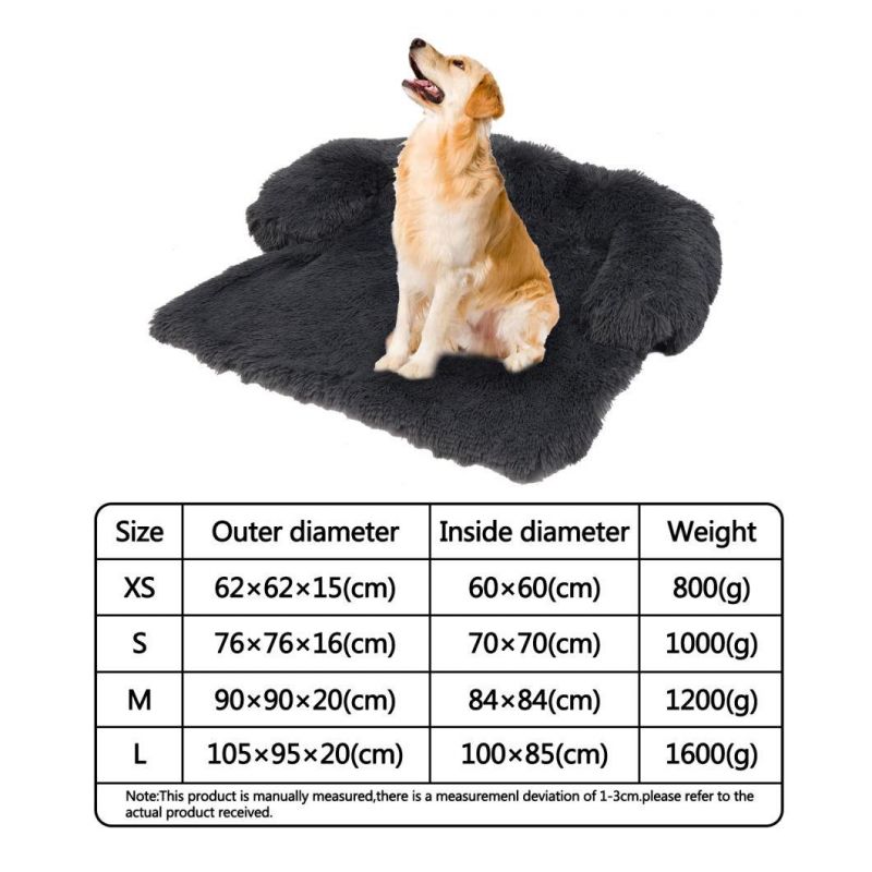 Fluffy Luxury Long Plush Warm Pet Sofa Bed