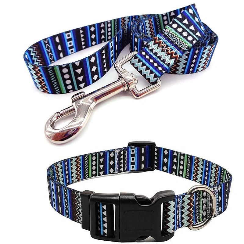Tribal Pattern Dog Collar Lightweigh Polyester Pet Collar