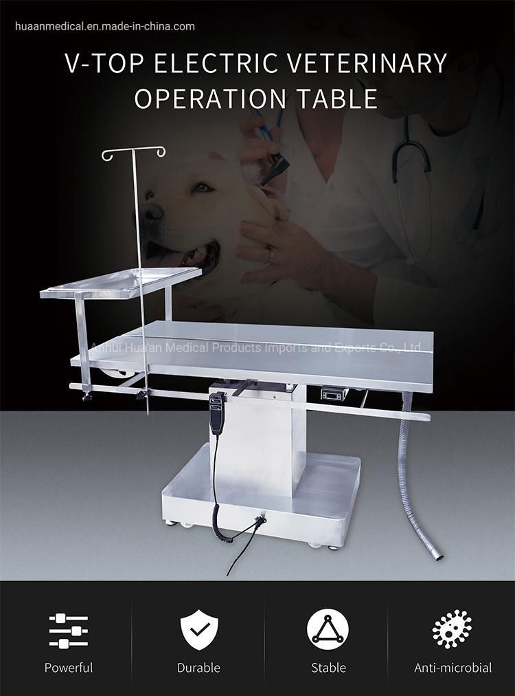 Best Price High Quality Vet Clinic/Hospital Stainless Steel Heated Function Pet Surgical Table
