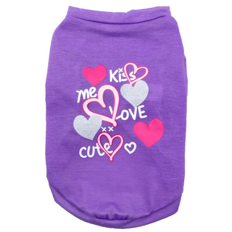 Polyester Printed Dog T Shirt Pet Clothes