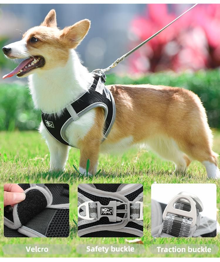 Dog Products, Dog Harness, Reflective No-Choke Pet Vest with Easy Control Handle