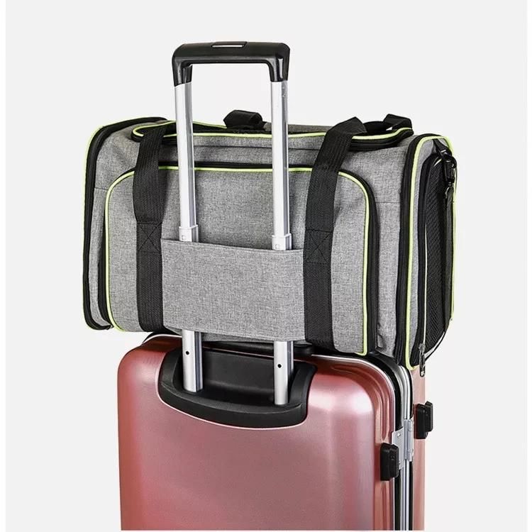 Airline Approved Expandable Large Carrier for Cats Travel Breathable Cat Carrier Bag