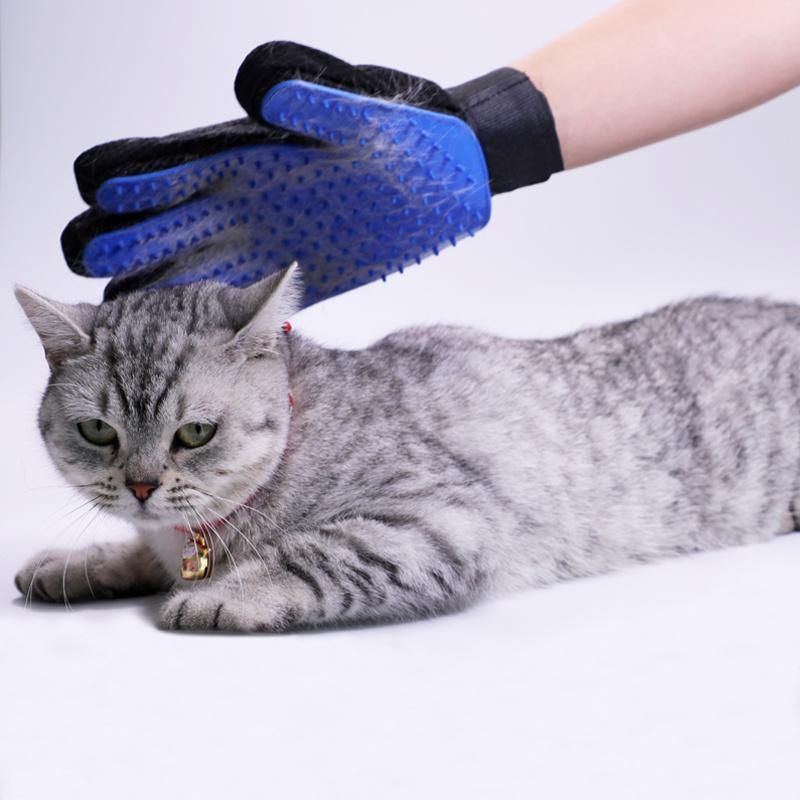 Pet Hair Gloves Pet Cleaning Grooming Glove Dog Cat Hair Removal Silicone Brush Left/Right