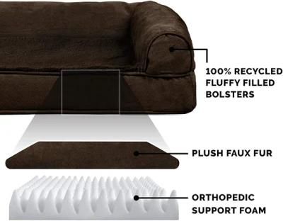 Easy-Cleaning Elevated Dog Bed Luxurious Comfort Dog Sofa