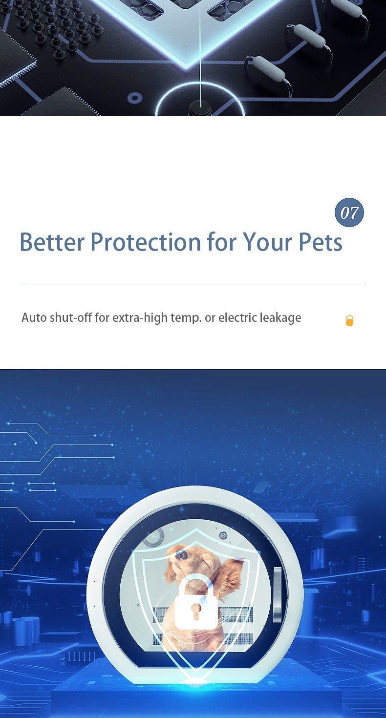 Electric Pet Hair Dryer with Digital Control for UV Sterilizaion