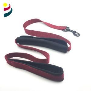 Red Foldable Cover Webbing Strap Dog Leash Belt