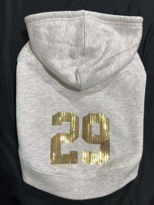 &quot;29&quot; Sequin Embroidery Puppy Hoodie, Pet Products, Dog Products Dog Coat