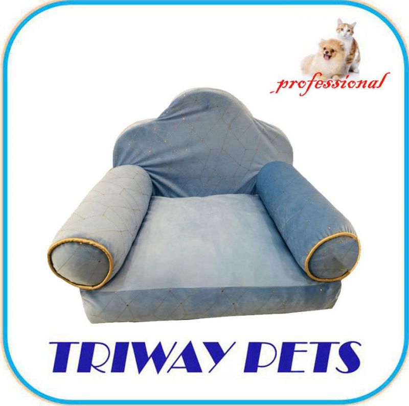 Hot Stamped Soft Terry Pet Sofa Bed