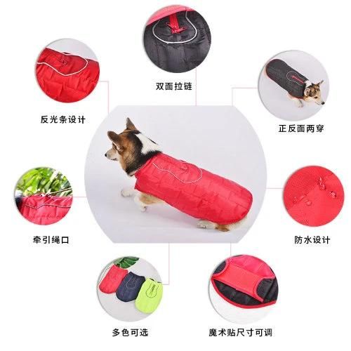 Reflective Double Sides Wearing Dog Coat Clothes Pet Products Large