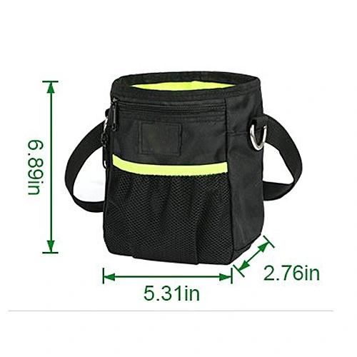 Dog Treat Bag Built-in Poo Waste Bags Dispenser, Training Walking Pouch with Clip Waist Belt