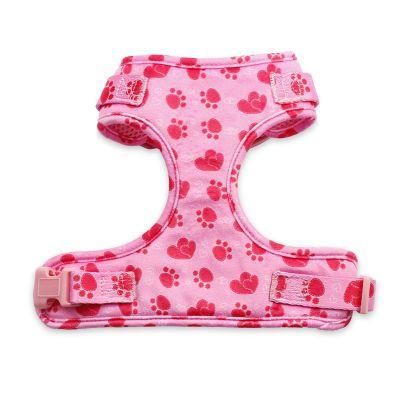 OEM/ODM Personalized Pet Accessories Print Reflective Reversible Quick Release Padded Polyester Pattern Harness for Dog