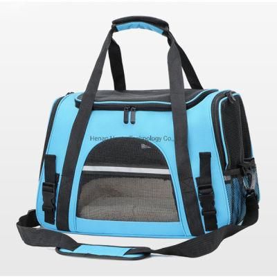 Expandable Breathable Pet Travel Carrier Bag Airline Approved Cat Carrier Pouch