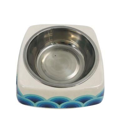 Hot Sell Eco-Friendly Bamboo Fiber Dog Feeder Biodegradable Pet Bowl