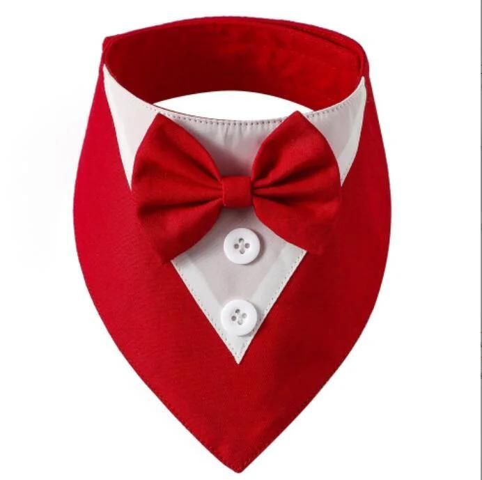 British Wedding Pet Accessories Suit Pet Saliva Towel Pet Bow Tie Neck Scarf