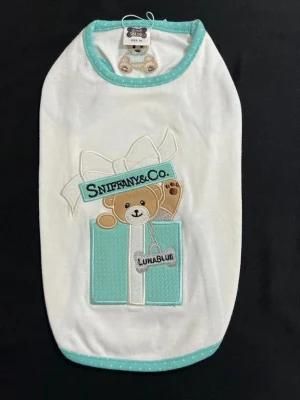 Sniffany &amp; Co. Lunablue Pet Shirt Pet Products Dog Shirt Dog Clothes Designer Dog Clothes