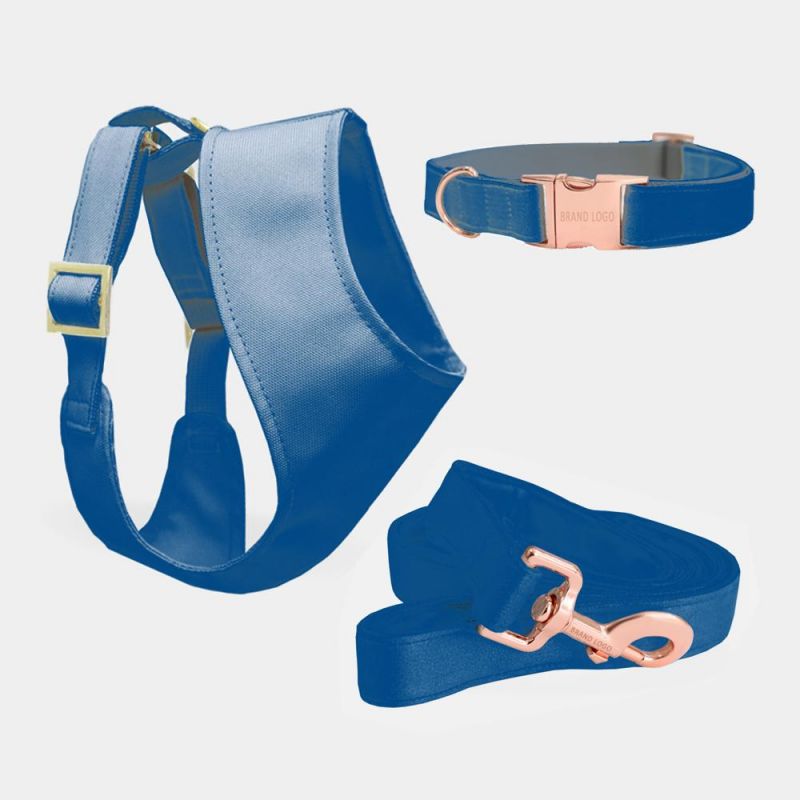 Luxury Nylon Durable Dog Harness with Matching Collar Leash