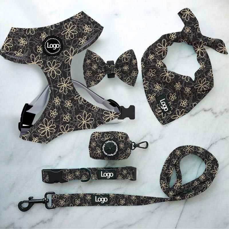 Various Fashion Printing Designs Filled Dog/Pet Harness Complete Set/Pet Vest