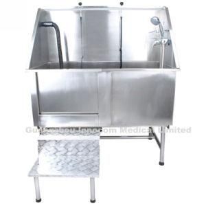 Stainless Steel Pet Dog Grooming Bathtub with Faucet Grooming Tub